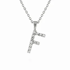 Caroline Svedbom Halsband-Mini Letter Necklace F/Crystal