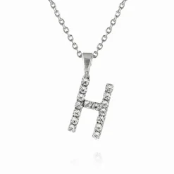 Caroline Svedbom Halsband-Mini Letter Necklace H/Crystal
