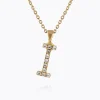 Caroline Svedbom Halsband-Mini Letter Necklace I/Crystal