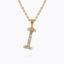 Caroline Svedbom Halsband-Mini Letter Necklace I/Crystal