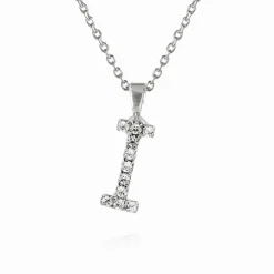 Caroline Svedbom Halsband-Mini Letter Necklace I/Crystal
