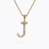 Caroline Svedbom Halsband-Mini Letter Necklace J/Crystal