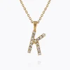 Caroline Svedbom Halsband-Mini Letter Necklace K/Crystal