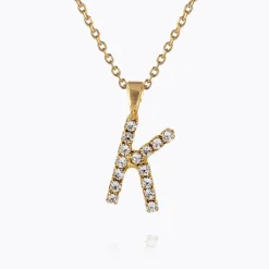 Caroline Svedbom Halsband-Mini Letter Necklace K/Crystal