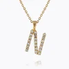 Caroline Svedbom Halsband-Mini Letter Necklace N/Crystal