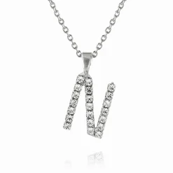 Caroline Svedbom Halsband-Mini Letter Necklace N/Crystal