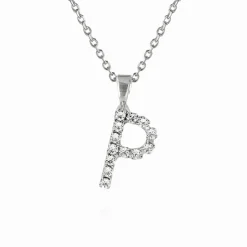 Caroline Svedbom Halsband-Mini Letter Necklace P/Crystal