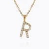Caroline Svedbom Halsband-Mini Letter Necklace R/Crystal