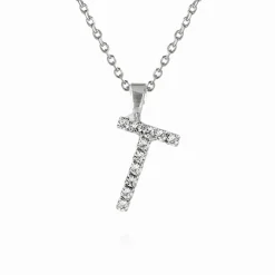 Caroline Svedbom Halsband-Mini Letter Necklace T/Crystal