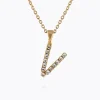 Caroline Svedbom Halsband-Mini Letter Necklace V/Crystal