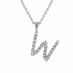 Caroline Svedbom Halsband-Mini Letter Necklace W/Crystal