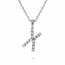 Caroline Svedbom Halsband-Mini Letter Necklace X/Crystal