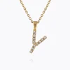 Caroline Svedbom Halsband-Mini Letter Necklace Y/Crystal