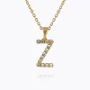 Caroline Svedbom Halsband-Mini Letter Necklace Z/Crystal