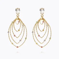 Caroline Svedbom Örhängen-Mini Lotus Earrings/Rainbow Combo
