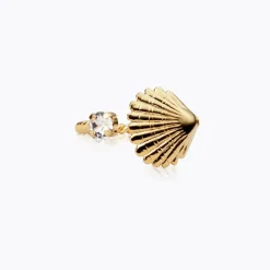 Caroline Svedbom Ringar-Mini Shell Ring/Crystal