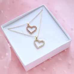Caroline Svedbom Halsband-Mini Sweetheart Necklace/Crystal