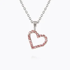 Caroline Svedbom Halsband-Mini Sweetheart Necklace/Light Rose