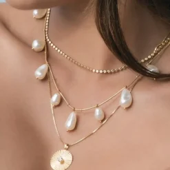 Caroline Svedbom Halsband-Olympia Necklace/Pearl