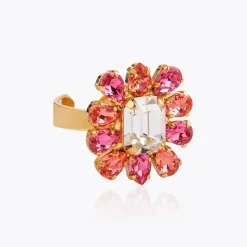 Caroline Svedbom Ringar-Peony Ring/Coral Combo