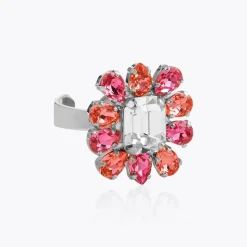 Caroline Svedbom Ringar-Peony Ring/Coral Combo