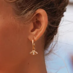 Caroline Svedbom Örhängen-Petite Greek Eye Loop Earrings/Crystal