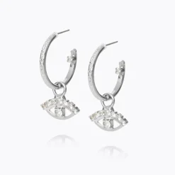 Caroline Svedbom Örhängen-Petite Greek Eye Loop Earrings/Crystal