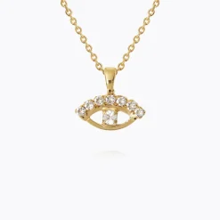 Caroline Svedbom Halsband-Petite Greek Eye Necklace/Crystal