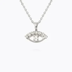Caroline Svedbom Halsband-Petite Greek Eye Necklace/Crystal