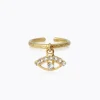 Caroline Svedbom Ringar-Petite Greek Eye Ring/Crystal