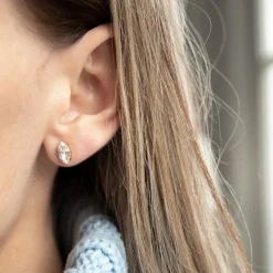 Caroline Svedbom Örhängen-Petite Navette Earrings/Crystal