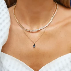 Caroline Svedbom Halsband-Petite Navette Necklace