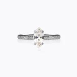 Caroline Svedbom Ringar-Petite Navette Ring/Crystal