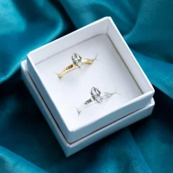 Caroline Svedbom Ringar-Petite Navette Ring/Crystal