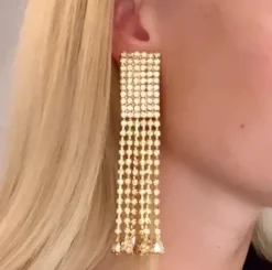 Caroline Svedbom Örhängen-Scarlett Earrings/Golden Shadow