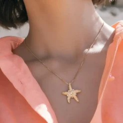 Caroline Svedbom Halsband-Sea Star Necklace/Crystal