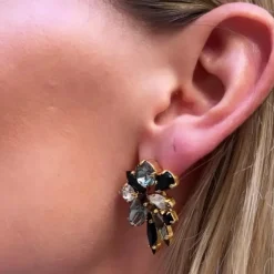 Caroline Svedbom Örhängen-Talia Earcuffs/Black Combo