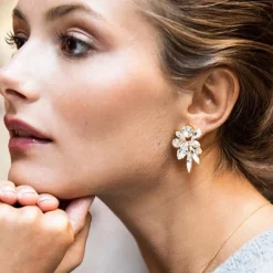 Caroline Svedbom Örhängen-Talia Earcuffs/Crystal