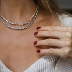 Caroline Svedbom Halsband-Zara Necklace/Crystal